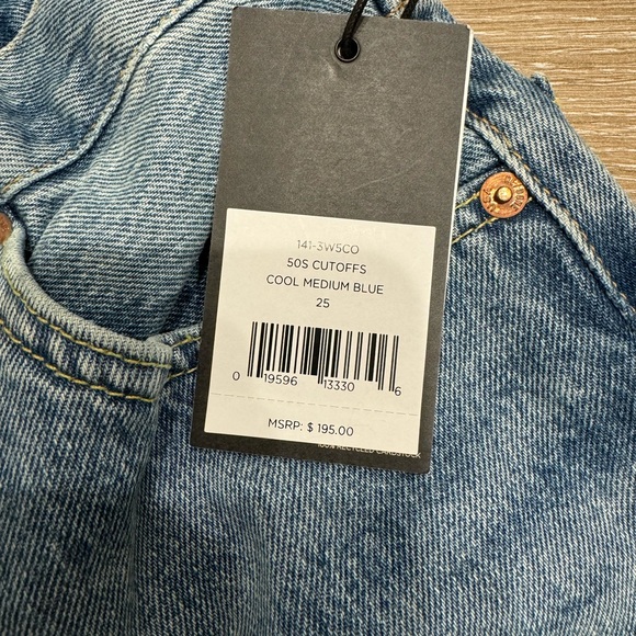 NWT Redone Denim Shorts - Picture 4 of 6